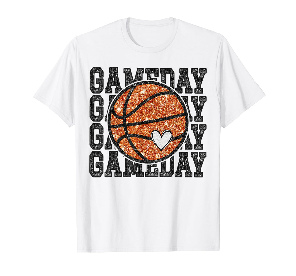 Game Day Basketball Mama Basketball T-Shirt - Minimalist Print for Adults - T-Shirt, Sweatshirt, Hoodie