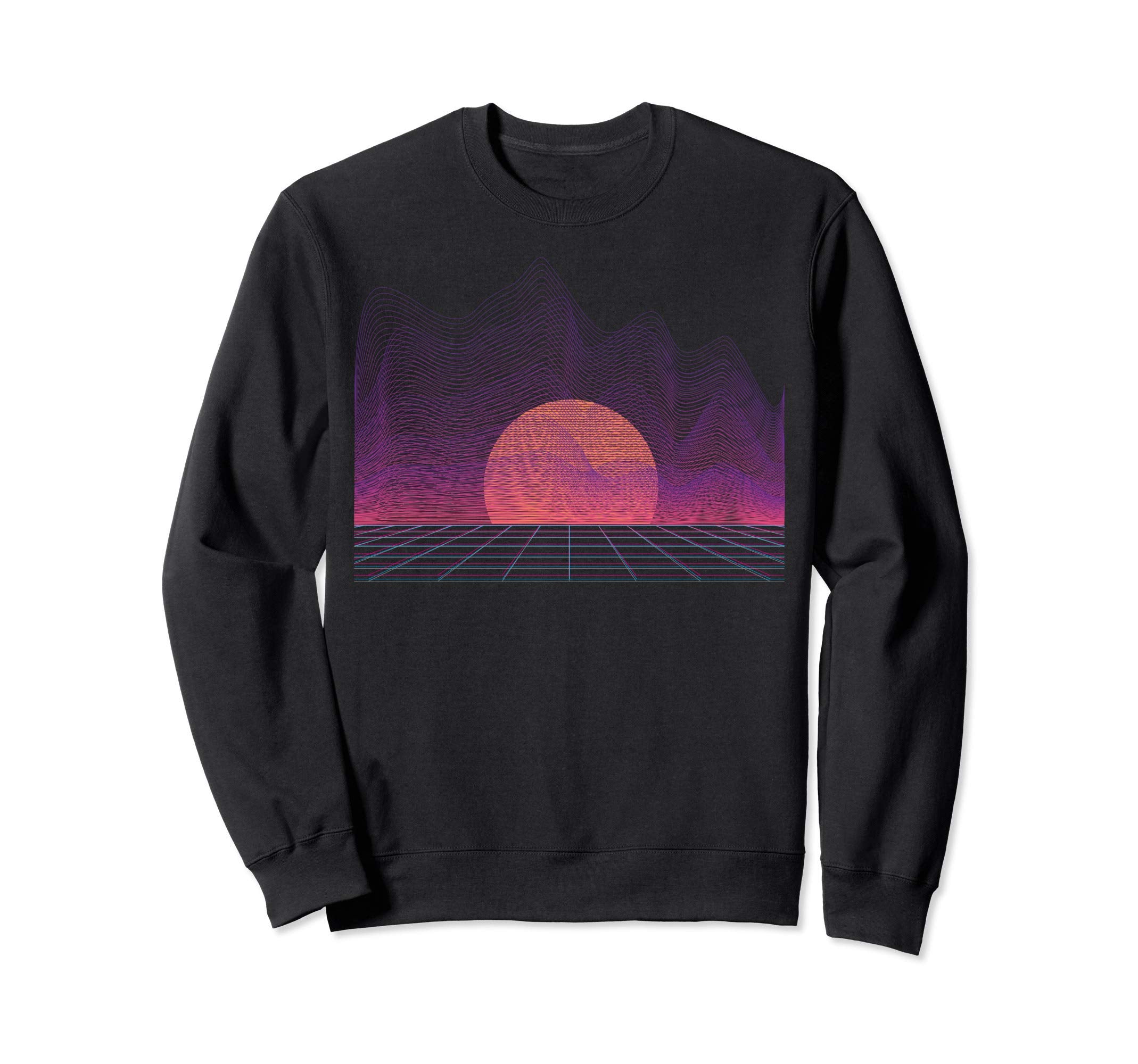 Retrowave Synthwave Vaporwave Sweatshirt - Custom Art Print Men Women - T-Shirt, Sweatshirt, Hoodie