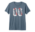 Distressed Baseball Number 00 Jersey T-Shirt - Fun Novelty Design Unisex - T-Shirt, Sweatshirt, Hoodie