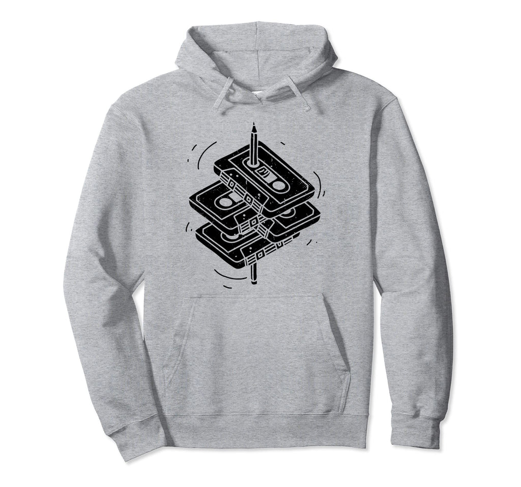 Mixtape Cassette Tape Oldschool Hoodie - Graphic Print for Adults - T-Shirt, Sweatshirt, Hoodie