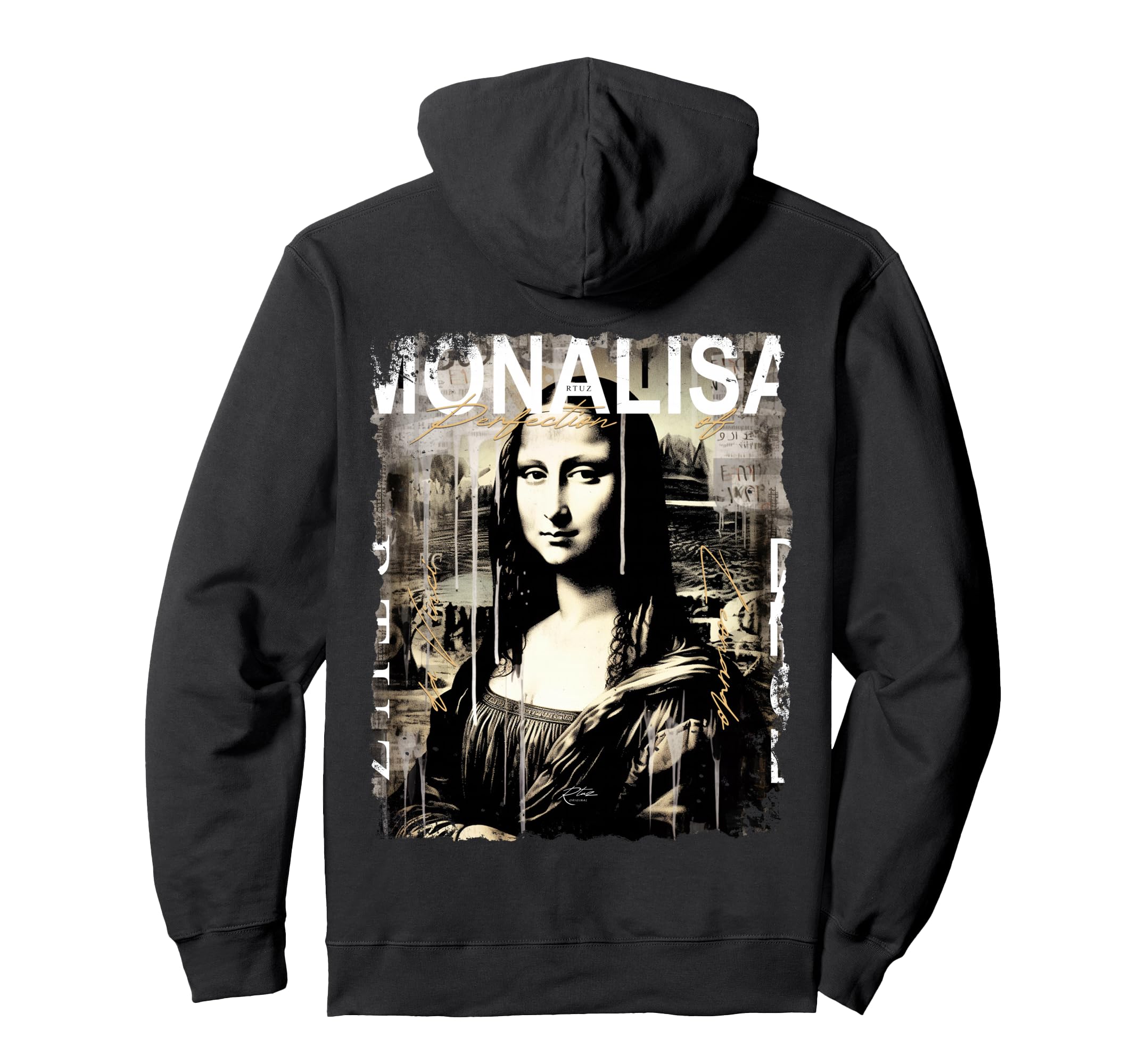 Mona Lisa Art Y2K Back Streetwear Hoodie - Streetwear Style Men Women - T-Shirt, Sweatshirt, Hoodie