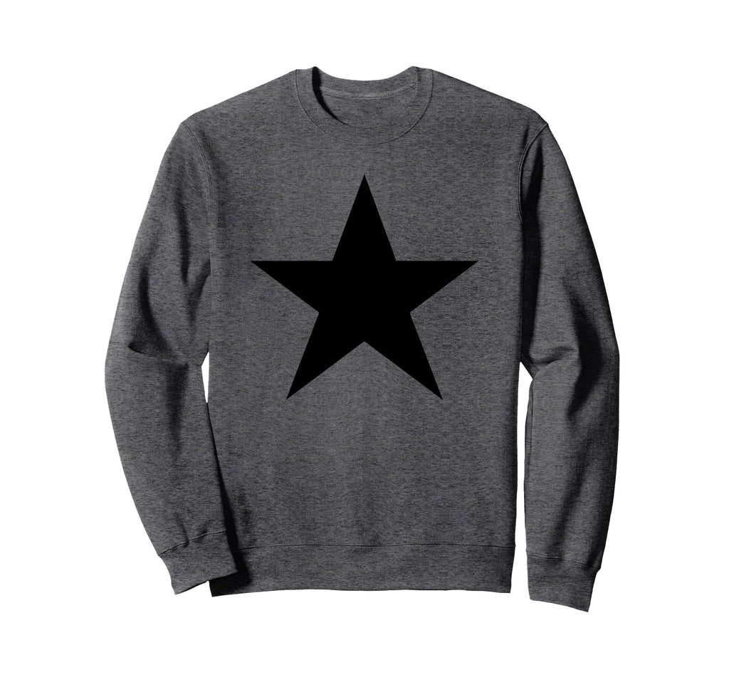 Black Star Y2K Aesthetic Mcbling Sweatshirt - Minimalist Print Unisex - T-Shirt, Sweatshirt, Hoodie