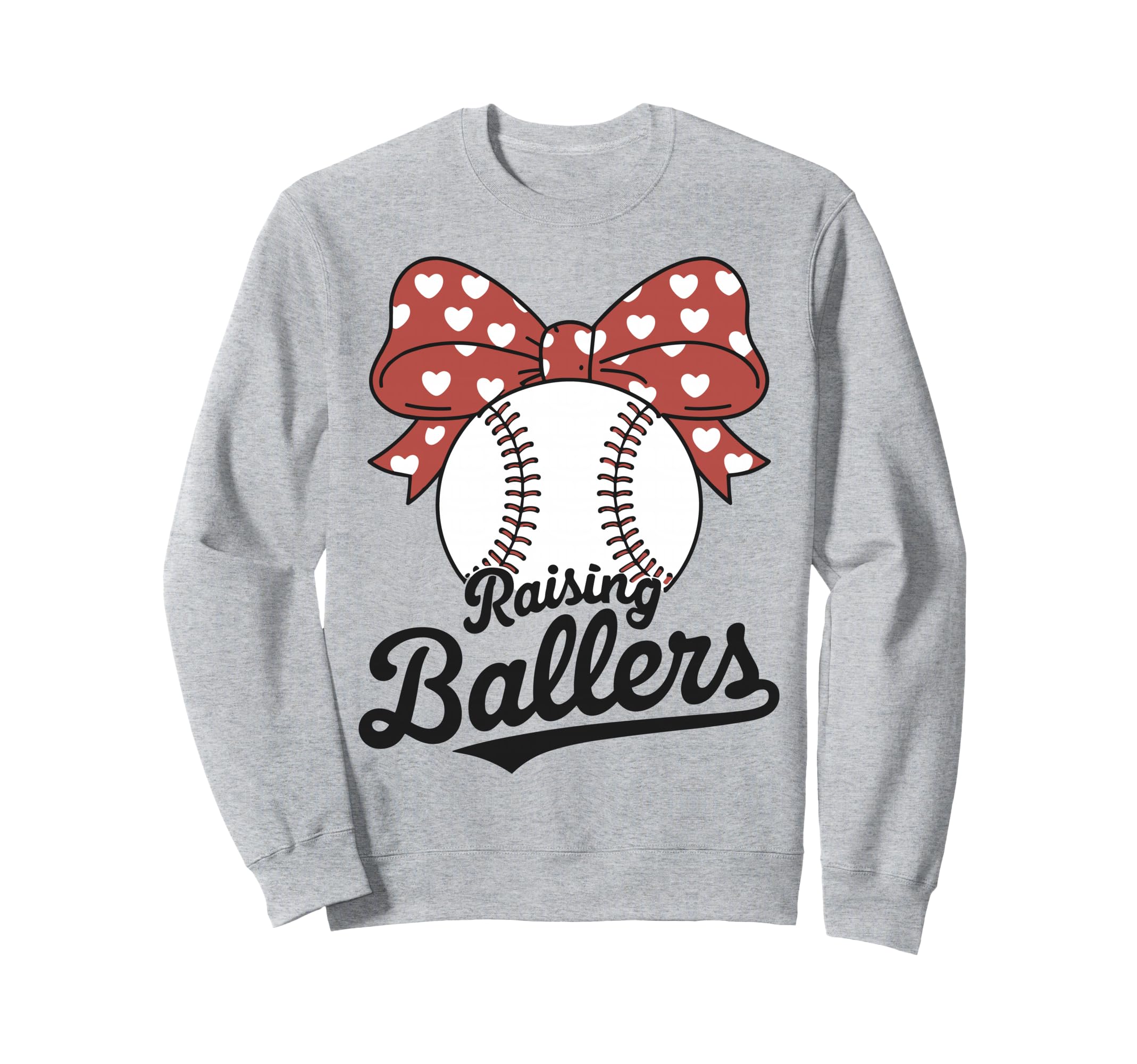 Baseball Mama Raising Ballers Sweatshirt - Aesthetic Graphic Men Women - T-Shirt, Sweatshirt, Hoodie