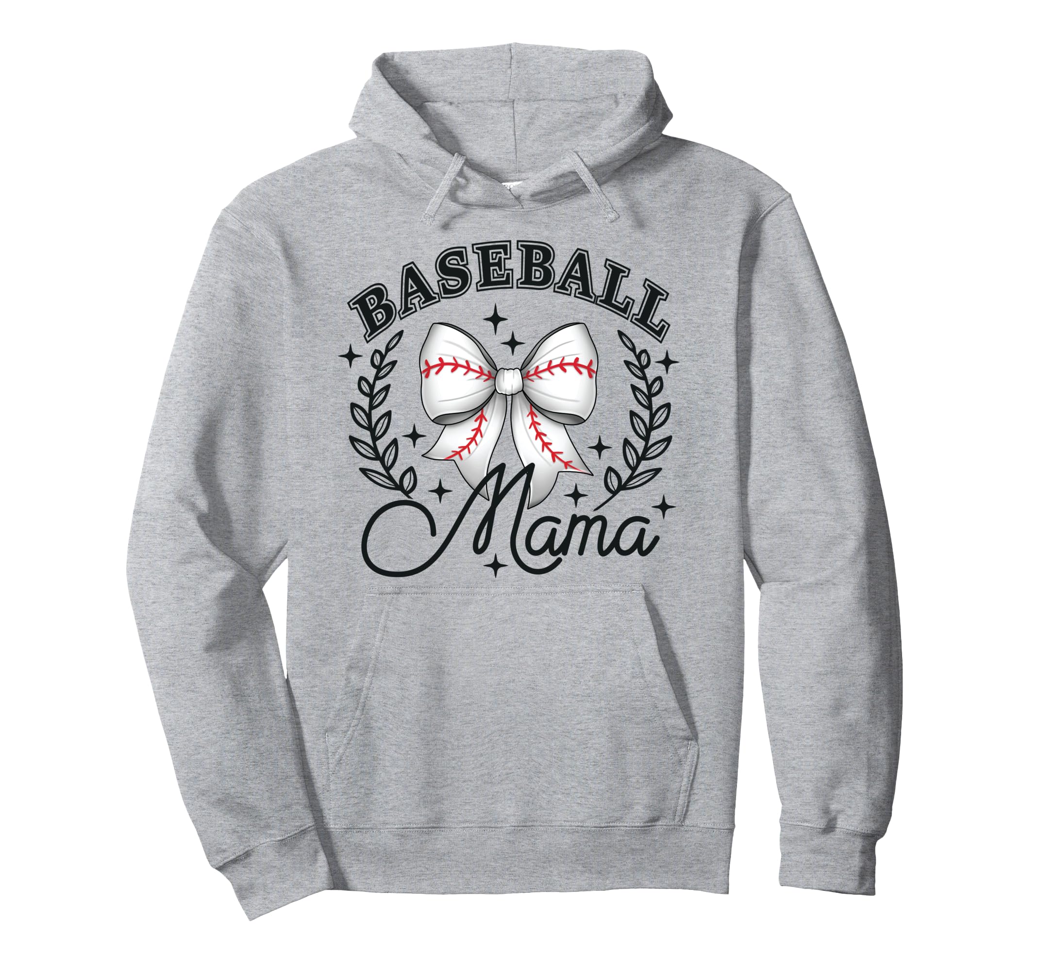 Baseball Mama Coquette Bow Game Sports Hoodie - Fun Novelty Design Unisex - T-Shirt, Sweatshirt, Hoodie