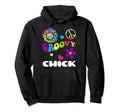 Groovy Chick Power Tie Dye Sweatshirt - Trendy Graphic for Adults - T-Shirt, Sweatshirt, Hoodie