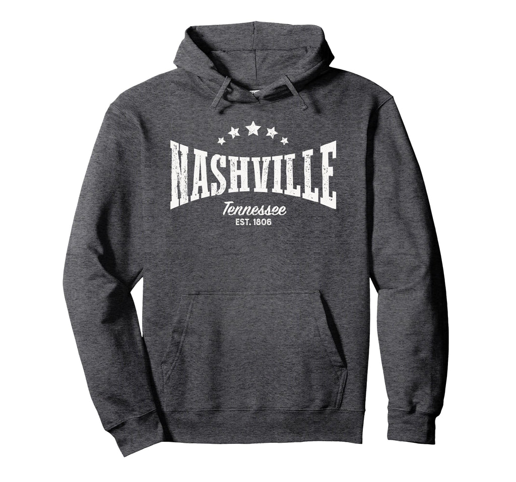 Nashville Tn Distressed Home City Pride Hoodie - Fun Novelty Design Unisex - T-Shirt, Sweatshirt, Hoodie