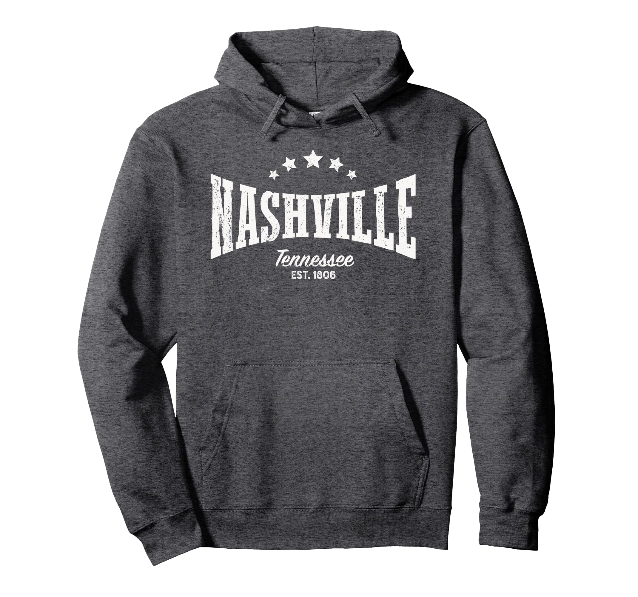 Nashville Tn Distressed Home City Pride Hoodie - Fun Novelty Design Unisex - T-Shirt, Sweatshirt, Hoodie