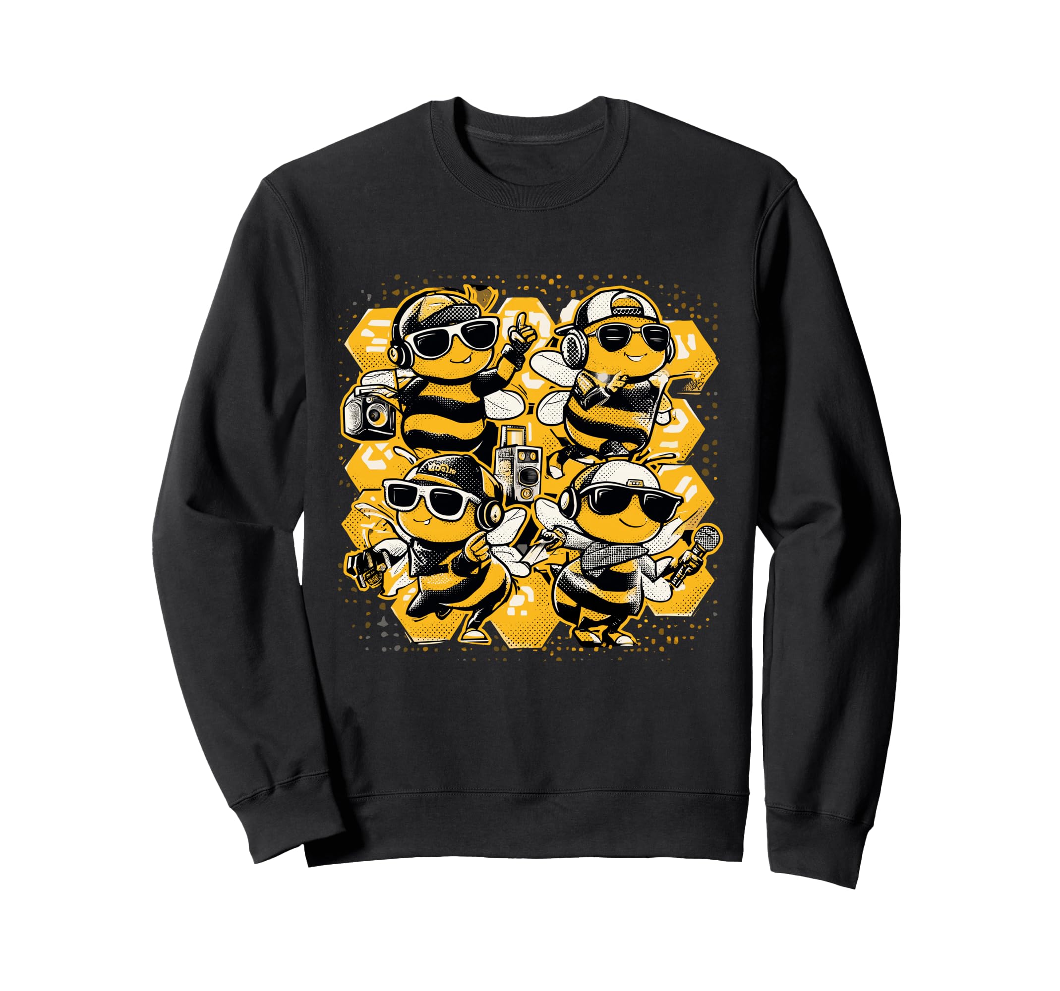 Bees Hip Hop Dance Crew Old School Sweatshirt - Unique Graphic Men Women - T-Shirt, Sweatshirt, Hoodie