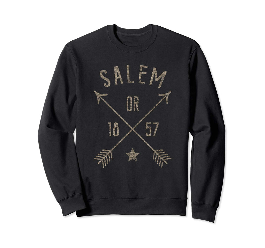 Salem Oregon Distressed Boho Home Sweatshirt - Fun Novelty Design Unisex - T-Shirt, Sweatshirt, Hoodie