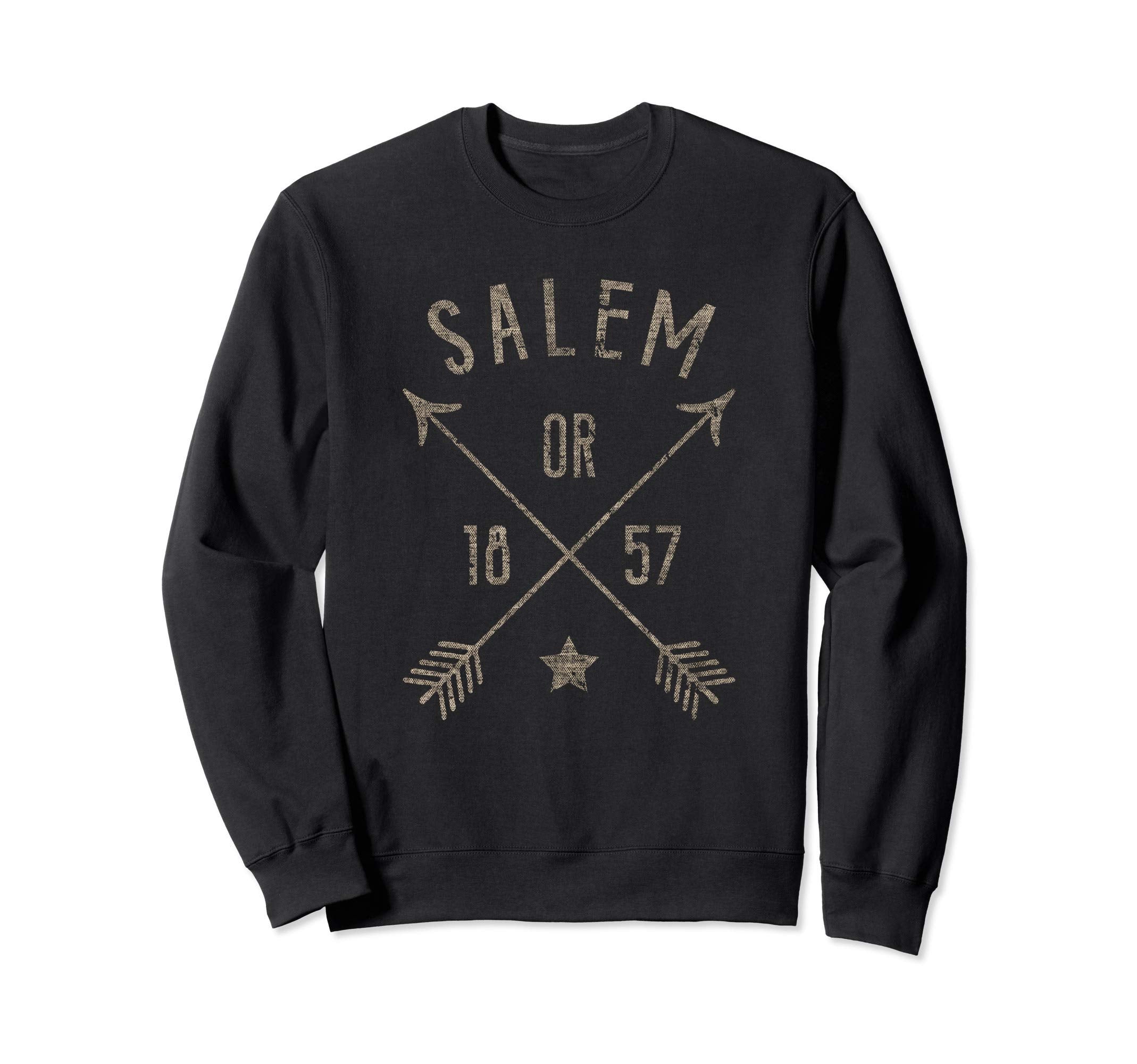 Salem Oregon Distressed Boho Home Sweatshirt - Fun Novelty Design Unisex - T-Shirt, Sweatshirt, Hoodie