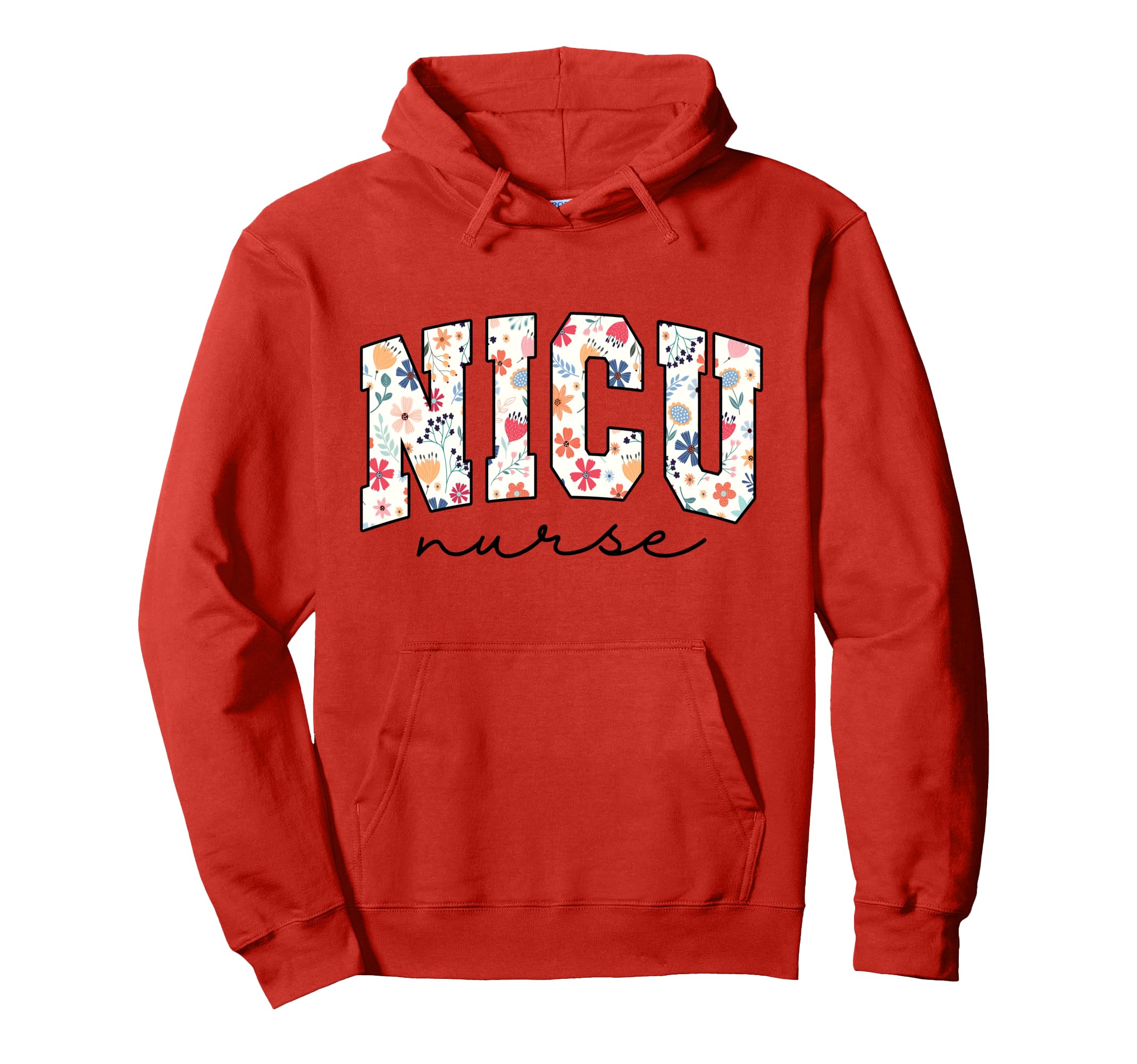 Floral Nicu Nurse Daisy Flower Hoodie - Casual Everyday Wear for Adults - T-Shirt, Sweatshirt, Hoodie