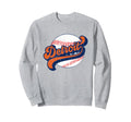 Detroit Baseball Sweatshirt - Unique Graphic Unisex - T-Shirt, Sweatshirt, Hoodie