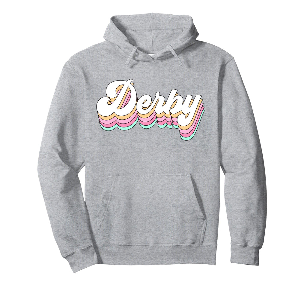 Derby Roller Skate 80S Pastel Hoodie - Novelty Apparel for Adults - T-Shirt, Sweatshirt, Hoodie