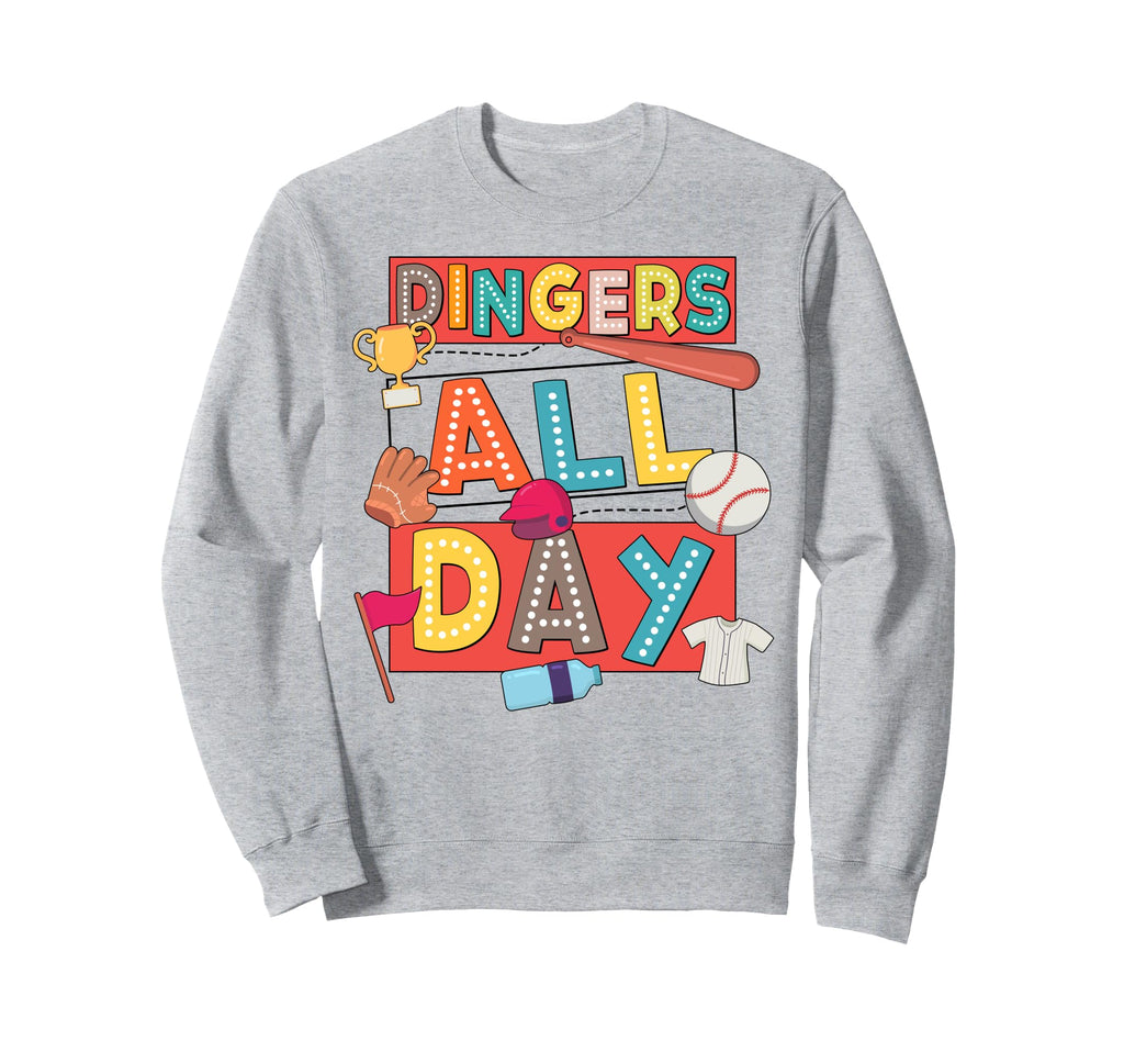 Baseball Mom Dad Biggest Fan Game Sweatshirt - Minimalist Print Men Women - T-Shirt, Sweatshirt, Hoodie