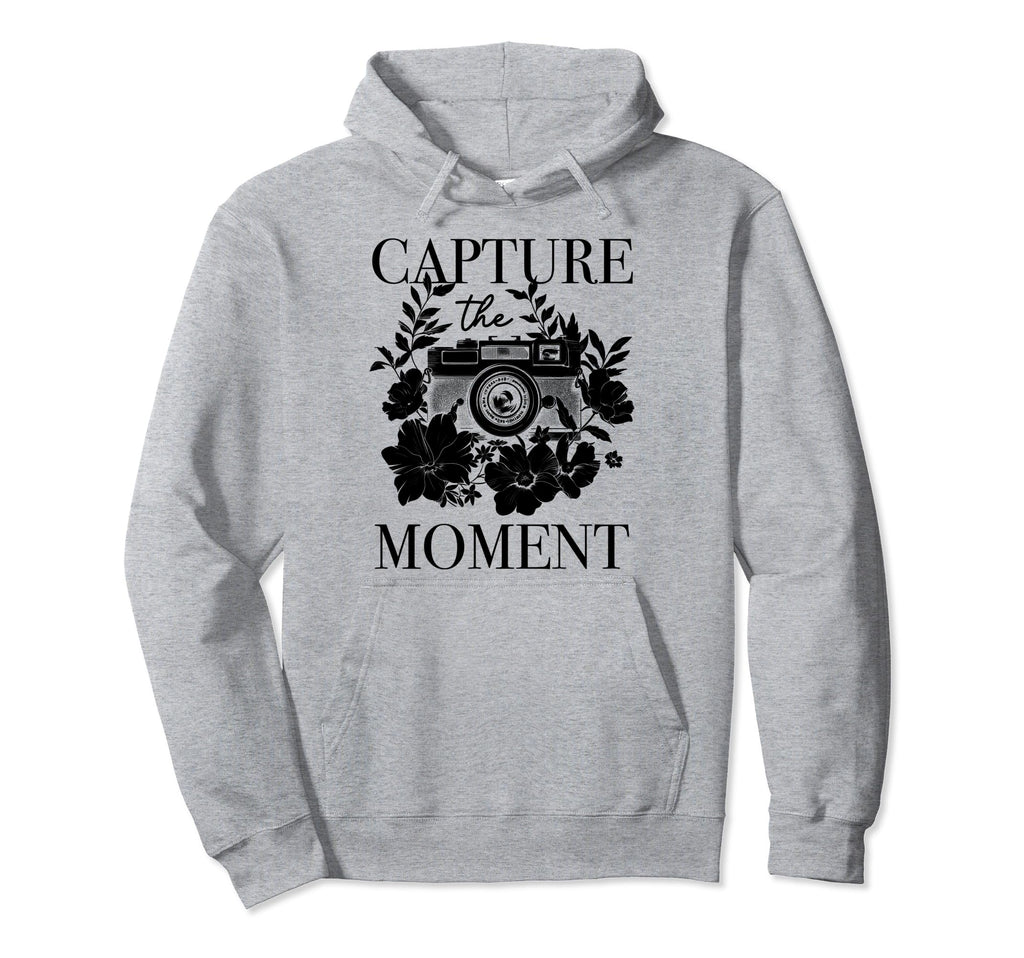 Photographer Capture Moment Camera Hoodie - Fun Novelty Design Unisex - T-Shirt, Sweatshirt, Hoodie