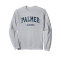 Palmer Alaska Ak Varsity Sports Navy Sweatshirt - Trendy Graphic Unisex - T-Shirt, Sweatshirt, Hoodie
