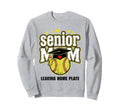 Senior Mom Softball Leaving Home Sweatshirt - Minimalist Print Unisex - T-Shirt, Sweatshirt, Hoodie