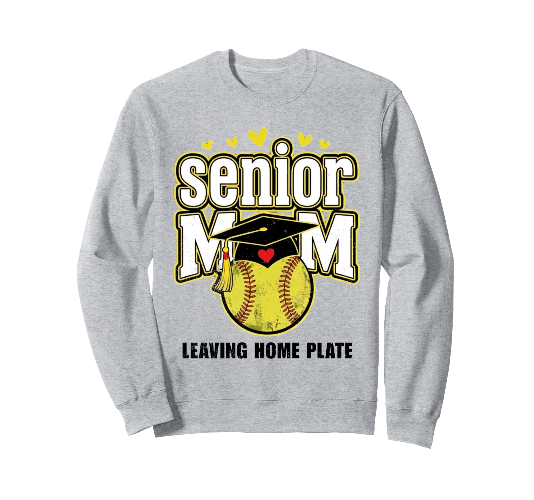 Senior Mom Softball Leaving Home Sweatshirt - Minimalist Print Unisex - T-Shirt, Sweatshirt, Hoodie