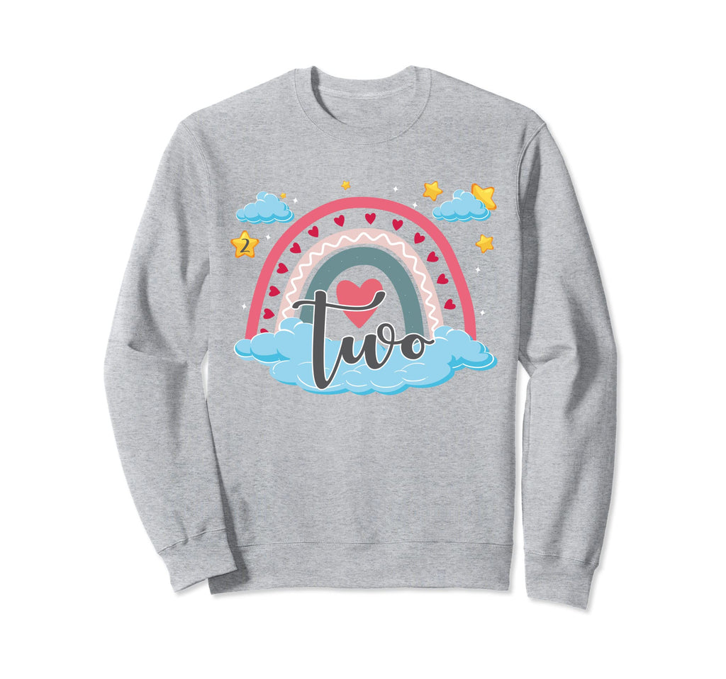 Two Year Old Boho Rainbow 2Nd Sweatshirt - Unique Graphic Men Women - T-Shirt, Sweatshirt, Hoodie