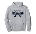 Enid Lake Mississippi Distressed Hoodie - Minimalist Print Men Women - T-Shirt, Sweatshirt, Hoodie