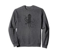 Octopus Distressed Octopus Sweatshirt - Custom Art Print Men Women - T-Shirt, Sweatshirt, Hoodie