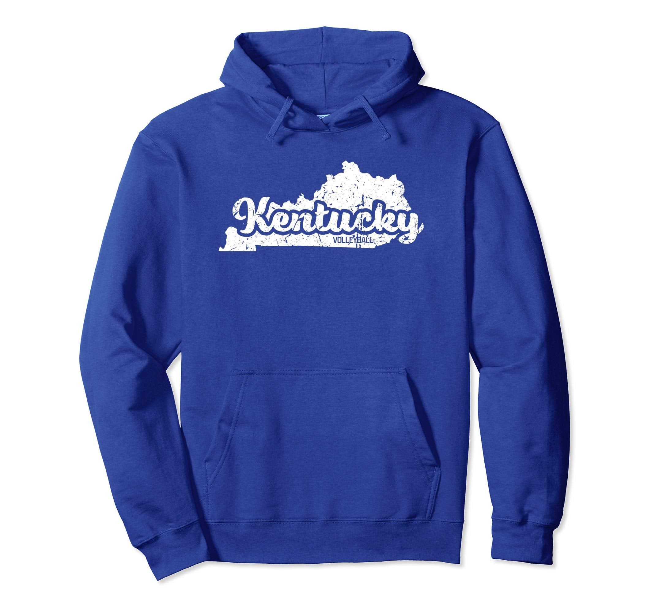 Kentucky Volleyball Script Distressed Hoodie - Streetwear Style Unisex - T-Shirt, Sweatshirt, Hoodie