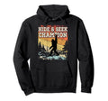 Bigfoot Hide And Seek Champion Hoodie - Casual Everyday Wear Unisex - T-Shirt, Sweatshirt, Hoodie