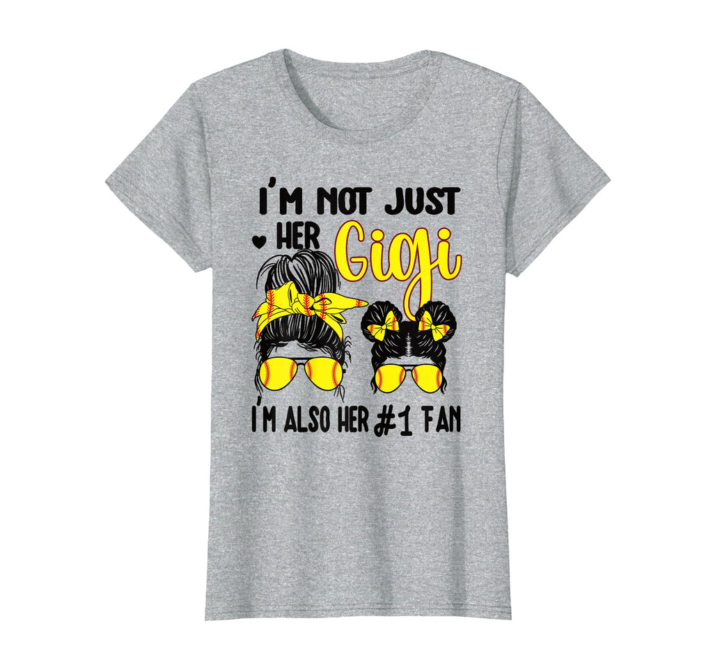 Softball Grandma Gigi Granddaughter T-Shirt - Fun Novelty Design Men Women - T-Shirt, Sweatshirt, Hoodie
