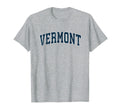 Vermont Varsity Sports Navy Text T-Shirt - Trendy Graphic for Adults - T-Shirt, Sweatshirt, Hoodie