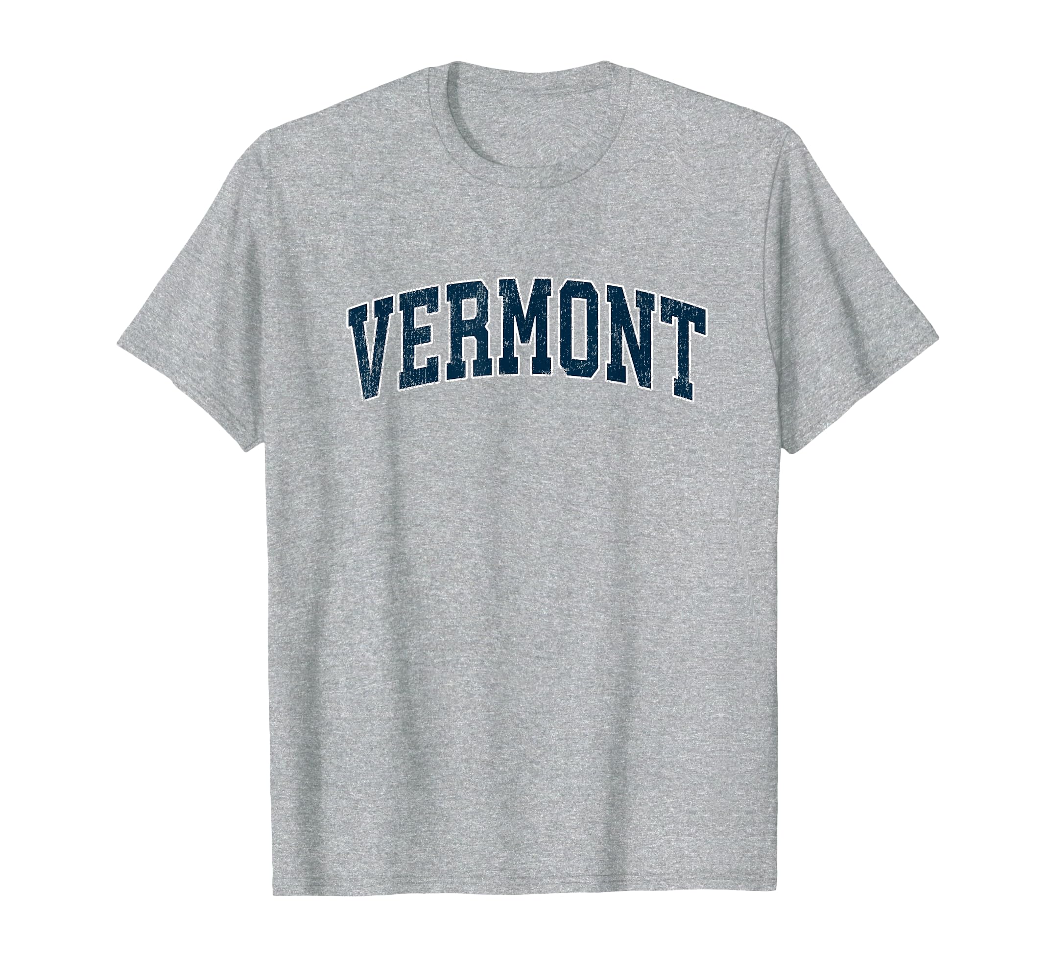 Vermont Varsity Sports Navy Text T-Shirt - Trendy Graphic for Adults - T-Shirt, Sweatshirt, Hoodie