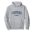 St Augustine Beach Florida Fl Varsity Hoodie - Custom Art Print for Adults - T-Shirt, Sweatshirt, Hoodie