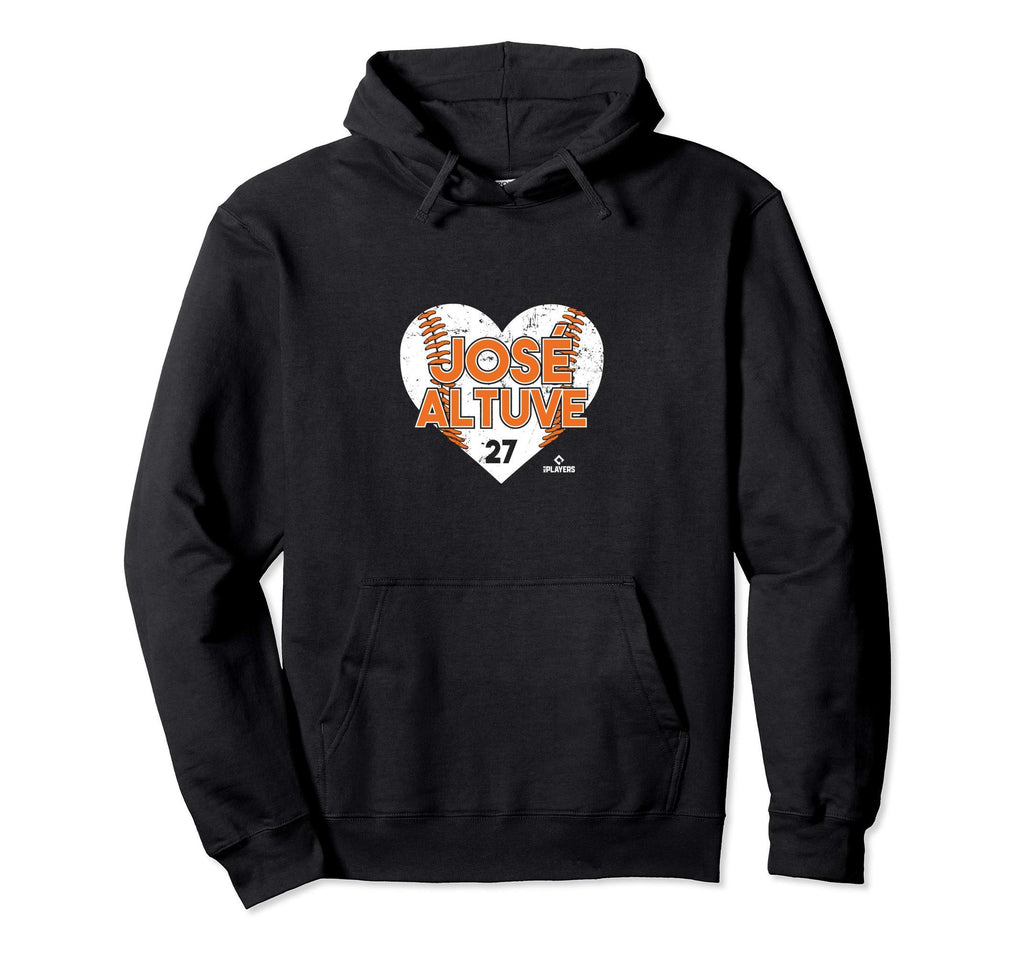 Jose Altuve Heart Baseball Hoodie - Casual Everyday Wear Men Women - T-Shirt, Sweatshirt, Hoodie