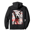 Back Y2K Streetwear Dog Pit Bull Hoodie - Aesthetic Graphic for Adults - T-Shirt, Sweatshirt, Hoodie