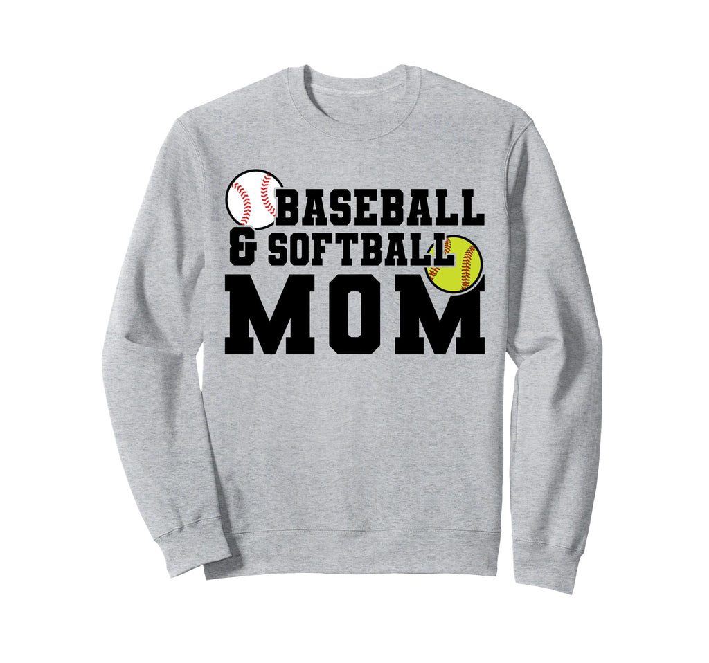 Baseball Softball Mom Softball Sweatshirt - Casual Everyday Wear Men Women - T-Shirt, Sweatshirt, Hoodie
