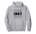57 Year Old Groovy 57Th Birthday Boho Hoodie - Minimalist Print Men Women - T-Shirt, Sweatshirt, Hoodie