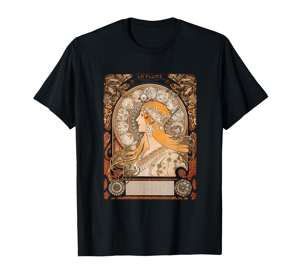 Womens Bohemian Art Nouveau Mucha T-Shirt - Aesthetic Graphic Unisex - T-Shirt, Sweatshirt, Hoodie