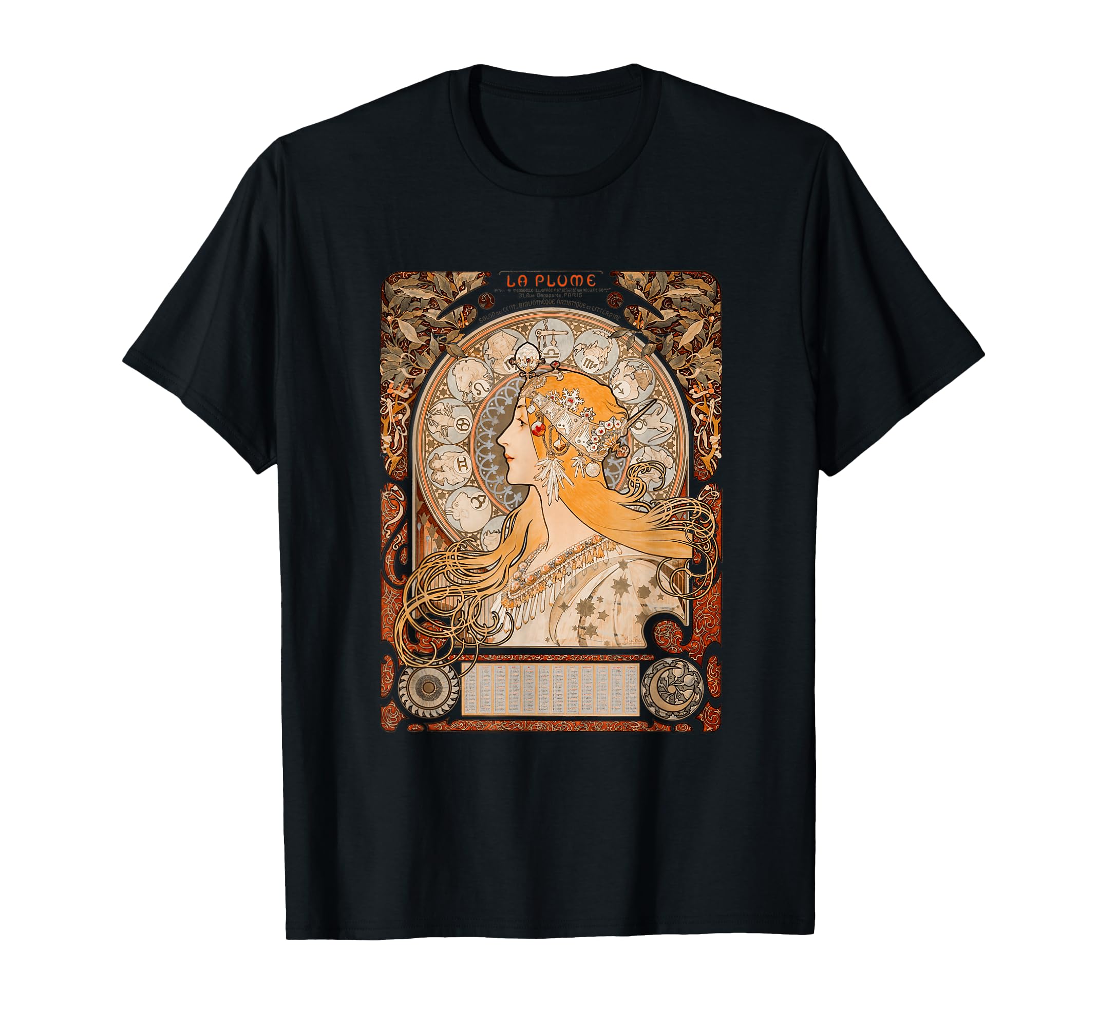 Womens Bohemian Art Nouveau Mucha T-Shirt - Aesthetic Graphic Unisex - T-Shirt, Sweatshirt, Hoodie