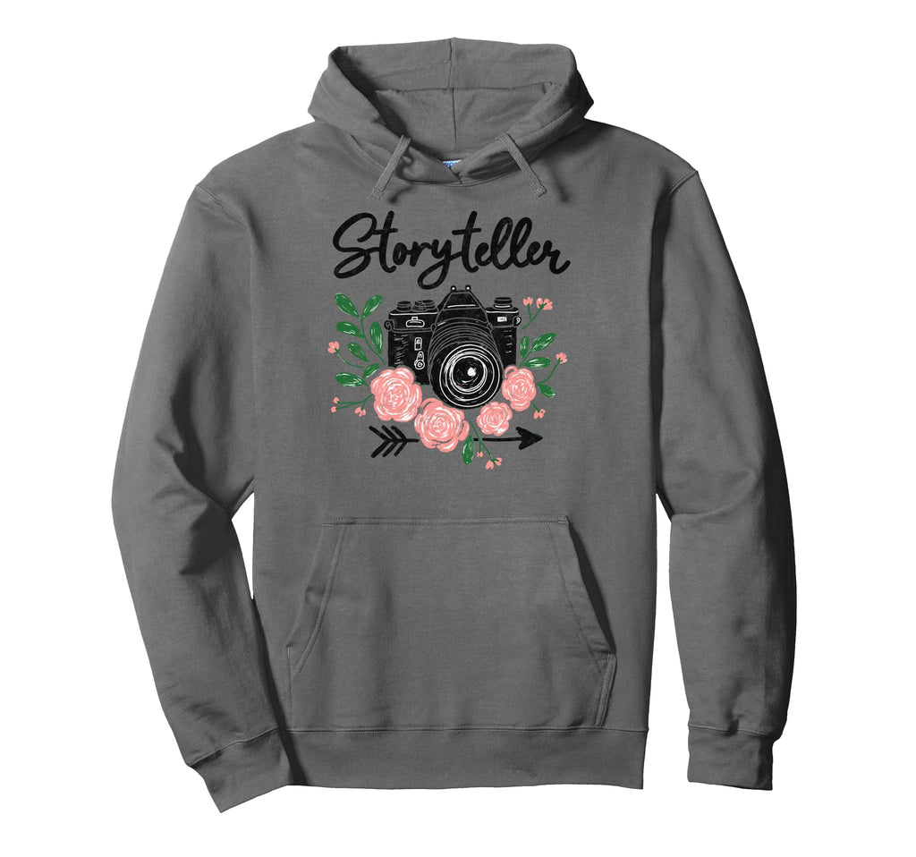 Photo Camera Flowers Storyteller Hoodie - Streetwear Style Men Women - T-Shirt, Sweatshirt, Hoodie