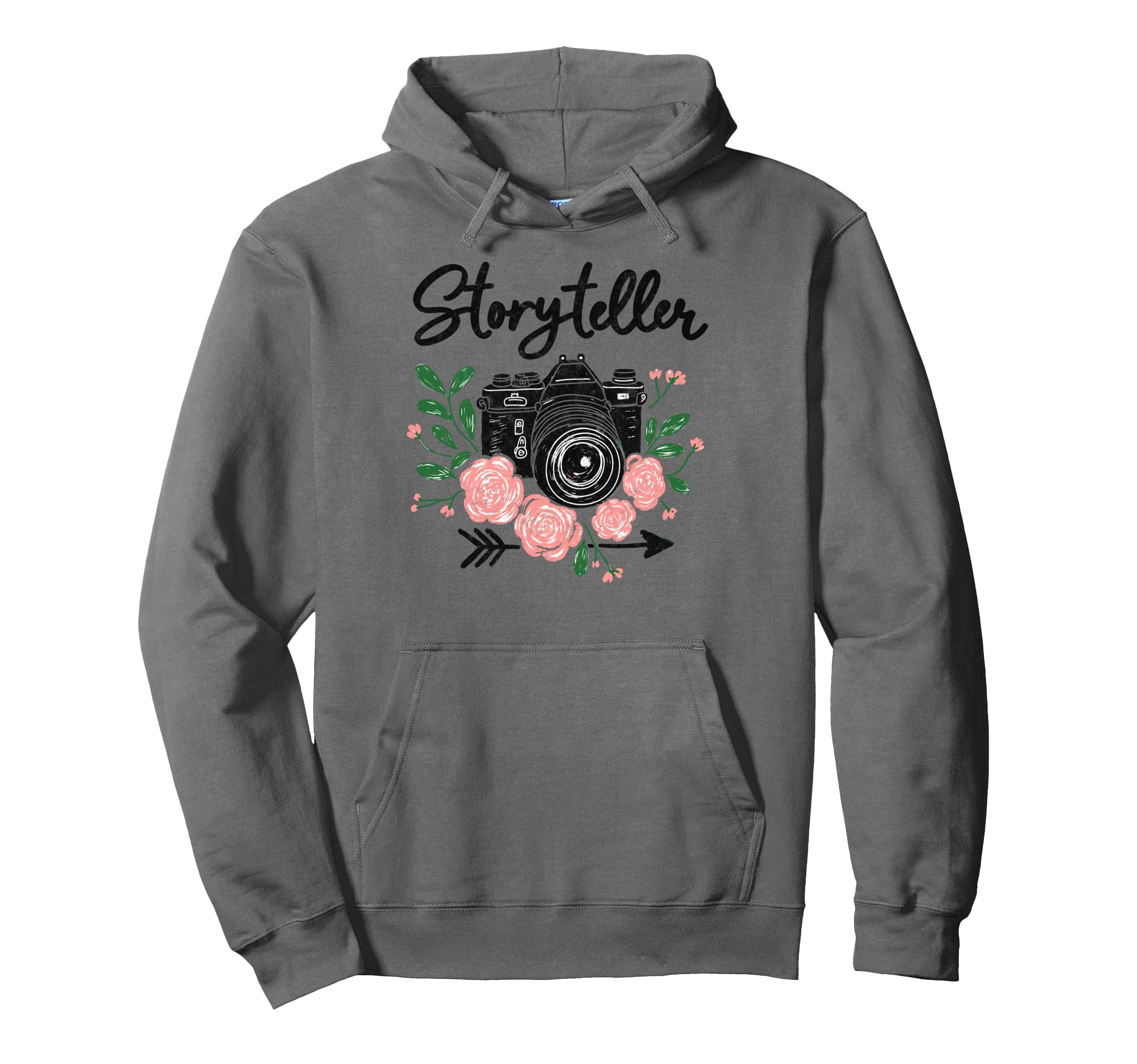 Photo Camera Flowers Storyteller Hoodie - Streetwear Style Men Women - T-Shirt, Sweatshirt, Hoodie
