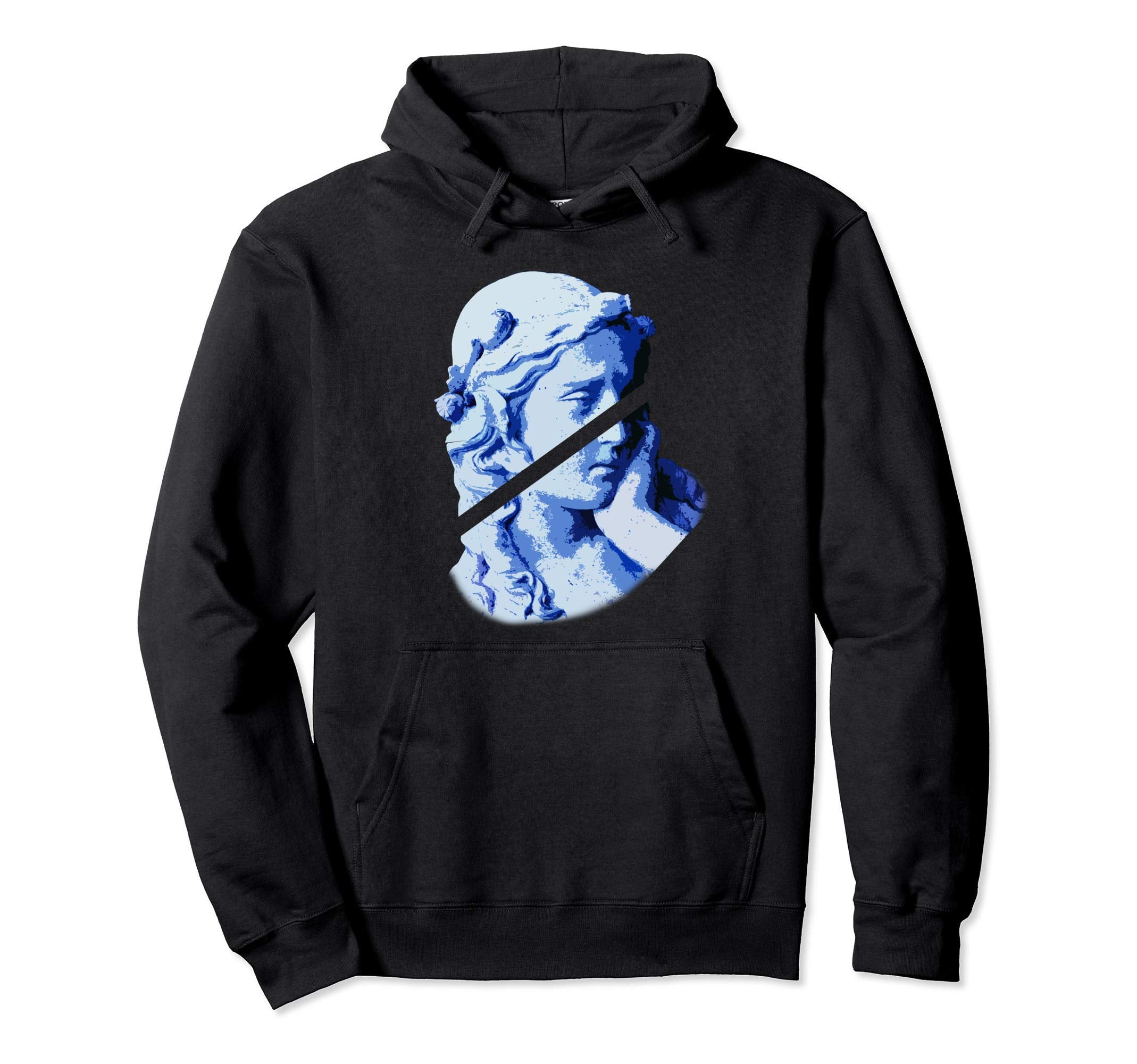 Aesthetic Vaporwave Feminine Greek Hoodie - Novelty Apparel for Adults - T-Shirt, Sweatshirt, Hoodie