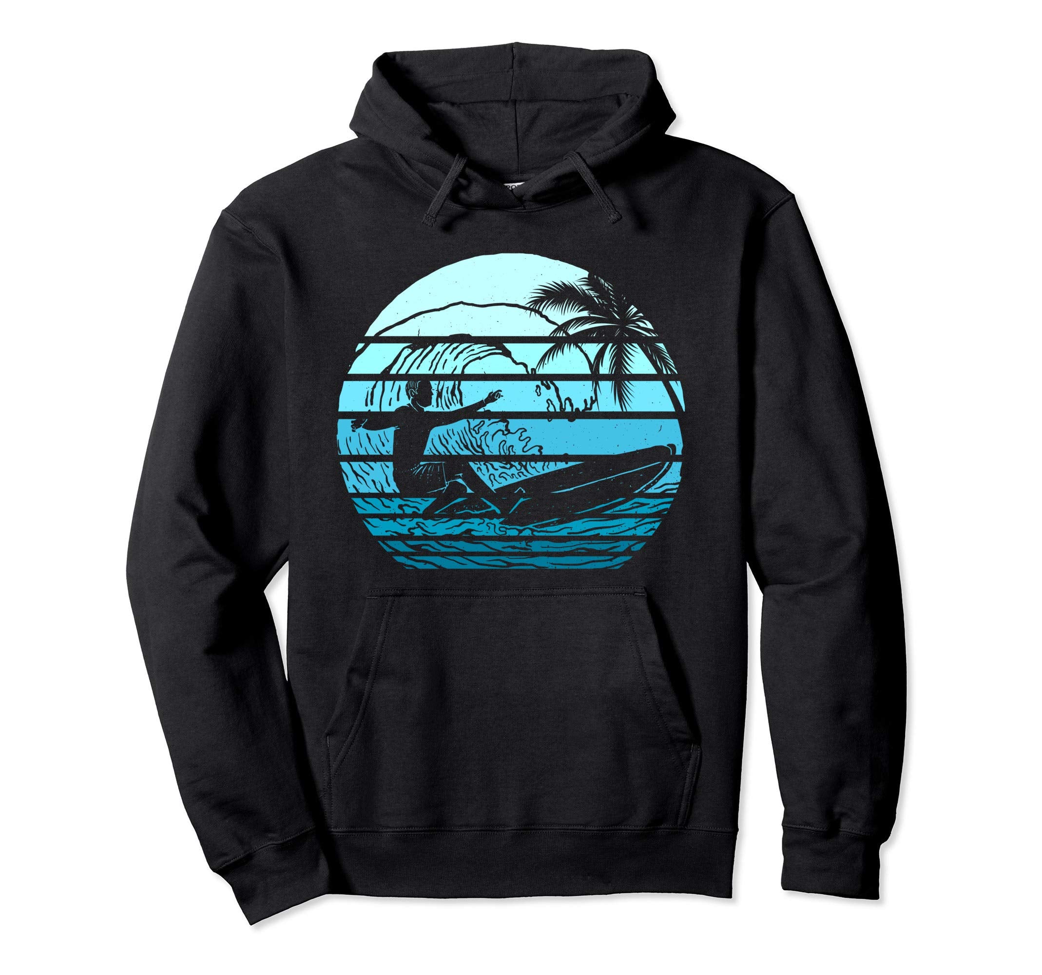 Surf Sunset Surfing Lover Gift Hoodie - Fun Novelty Design for Adults - T-Shirt, Sweatshirt, Hoodie