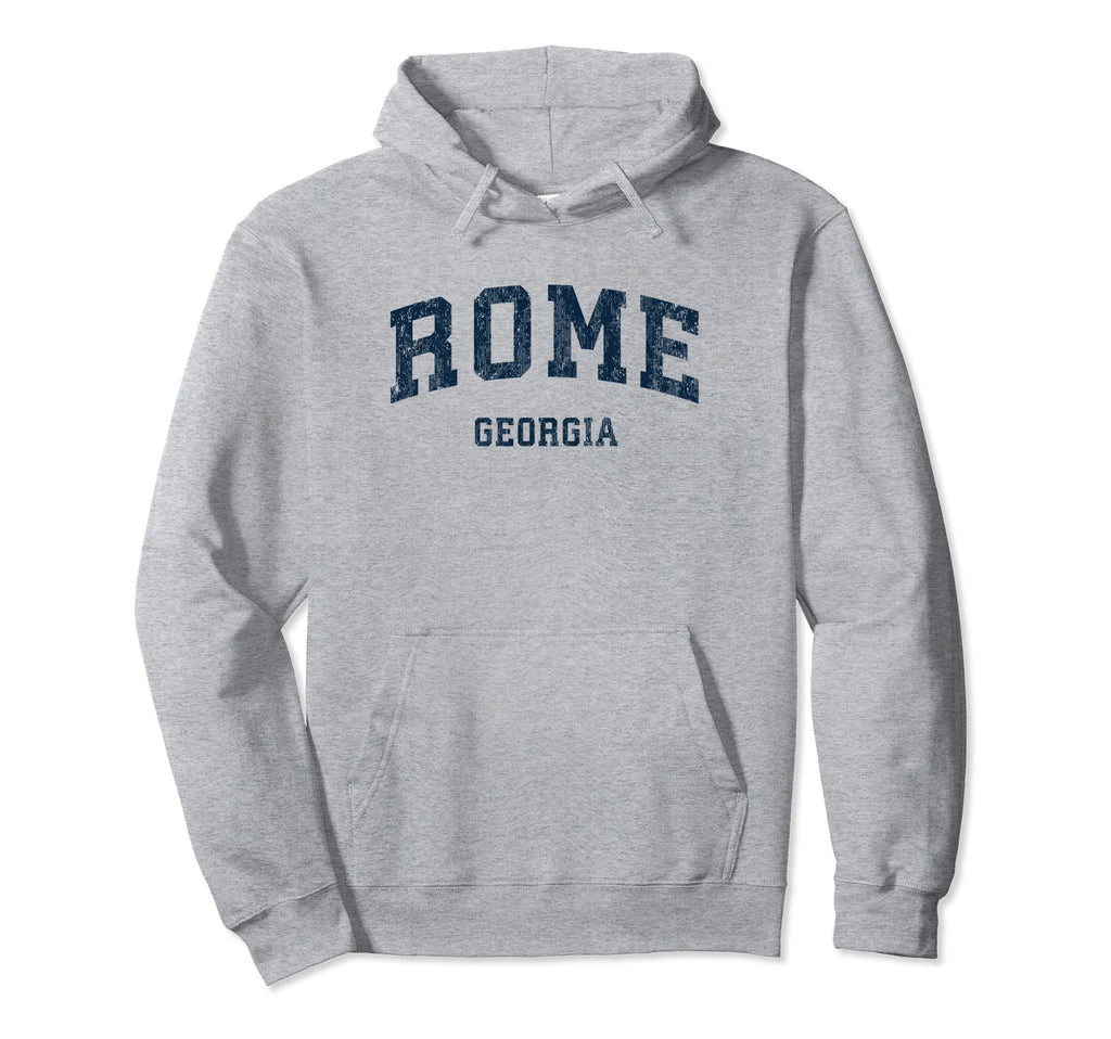 Rome Georgia Ga Varsity Sports Navy Hoodie - Graphic Print Unisex - T-Shirt, Sweatshirt, Hoodie
