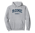 Rome Georgia Ga Varsity Sports Navy Hoodie - Graphic Print Unisex - T-Shirt, Sweatshirt, Hoodie