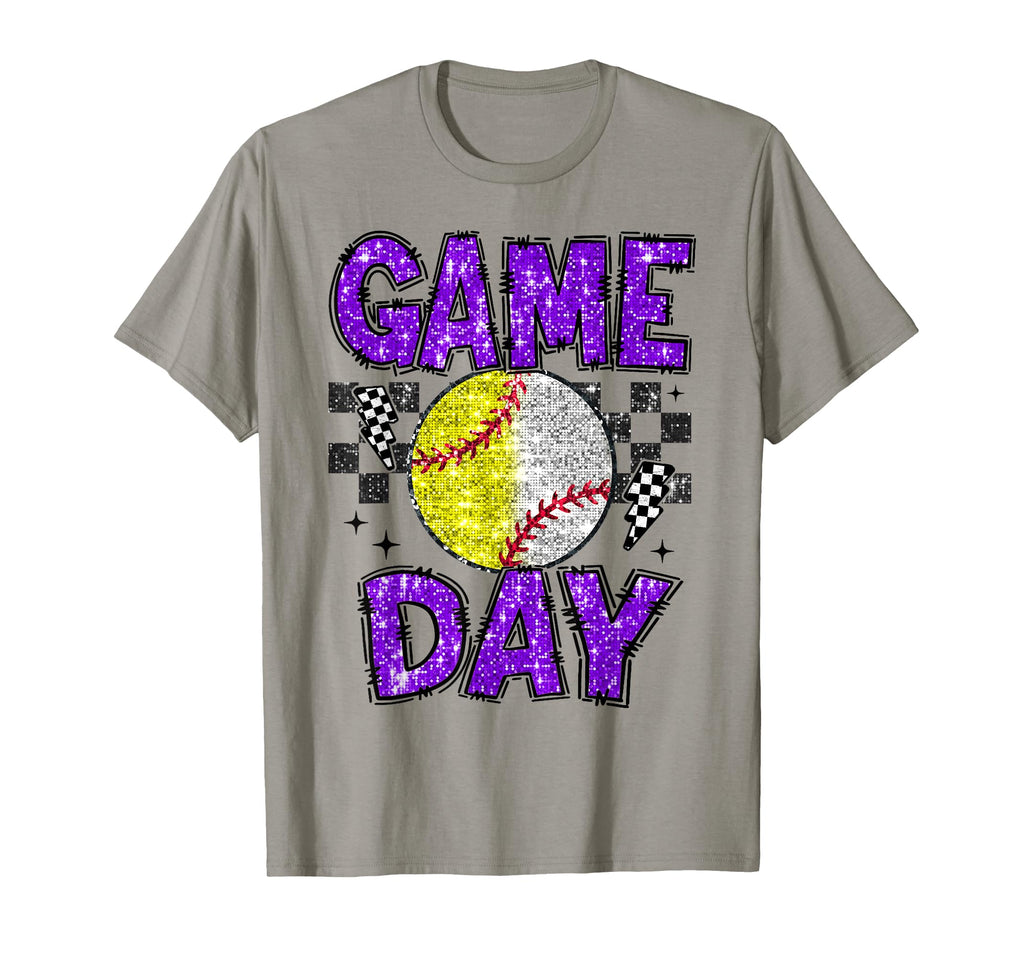 Softball Game Day Baseball Game Day T-Shirt - Trendy Graphic for Adults - T-Shirt, Sweatshirt, Hoodie