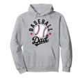 Baseball Dad Matching Family School Ball Hoodie - Novelty Apparel Unisex - T-Shirt, Sweatshirt, Hoodie