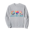 Peace Love Skate Roller Skates Sweatshirt - Casual Everyday Wear Unisex - T-Shirt, Sweatshirt, Hoodie