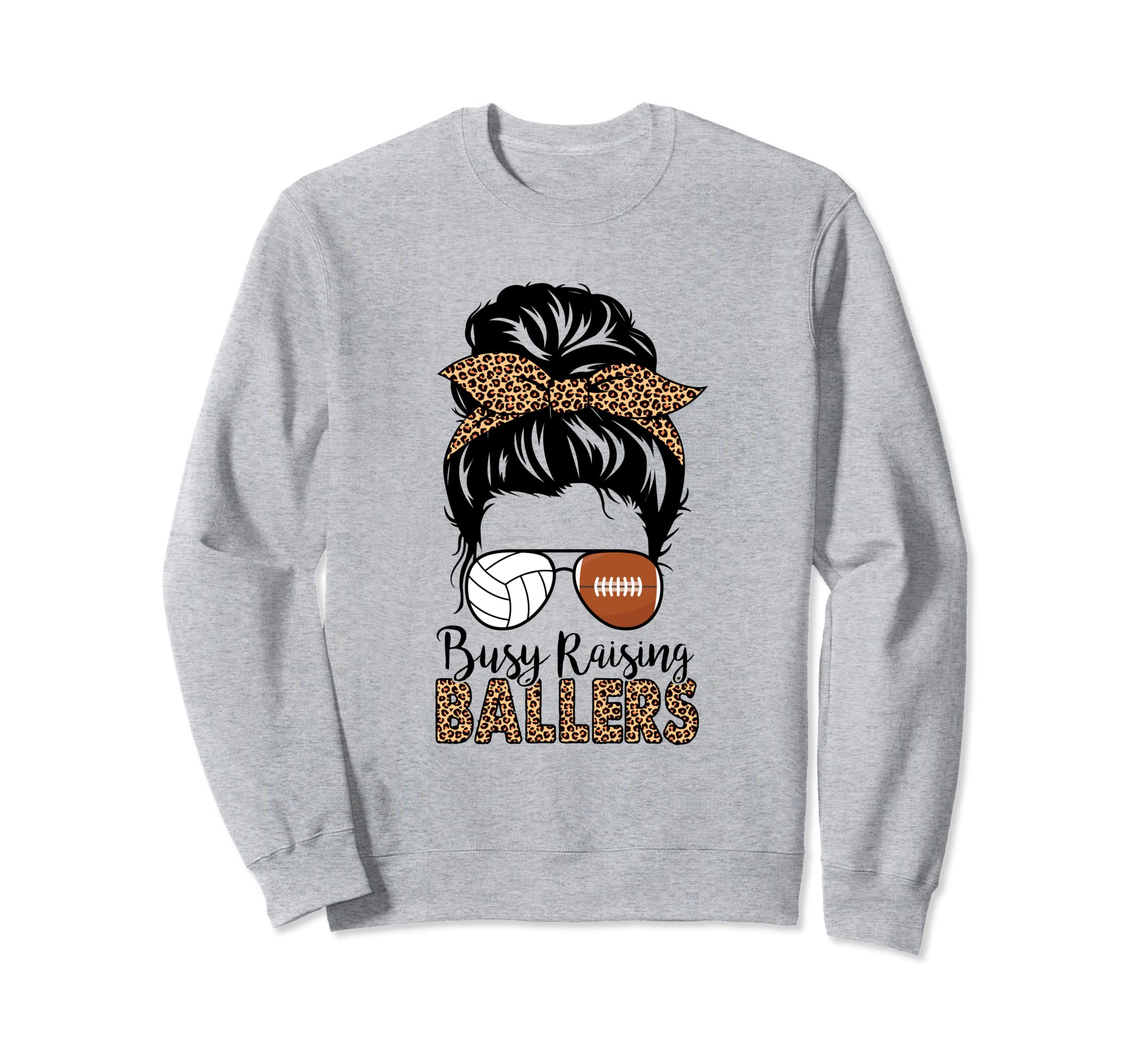 Busy Raising Ballers Football And Sweatshirt - Aesthetic Graphic Men Women - T-Shirt, Sweatshirt, Hoodie