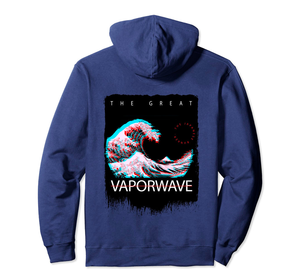 Great Wave Aesthetic Vaporwave Creation Hoodie - Graphic Print Unisex - T-Shirt, Sweatshirt, Hoodie