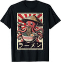 Octopus And Ramen Lover Design For Anime - Adult & Kids T-Shirts, Sweatshirts & Hoodies apparel design preview 1