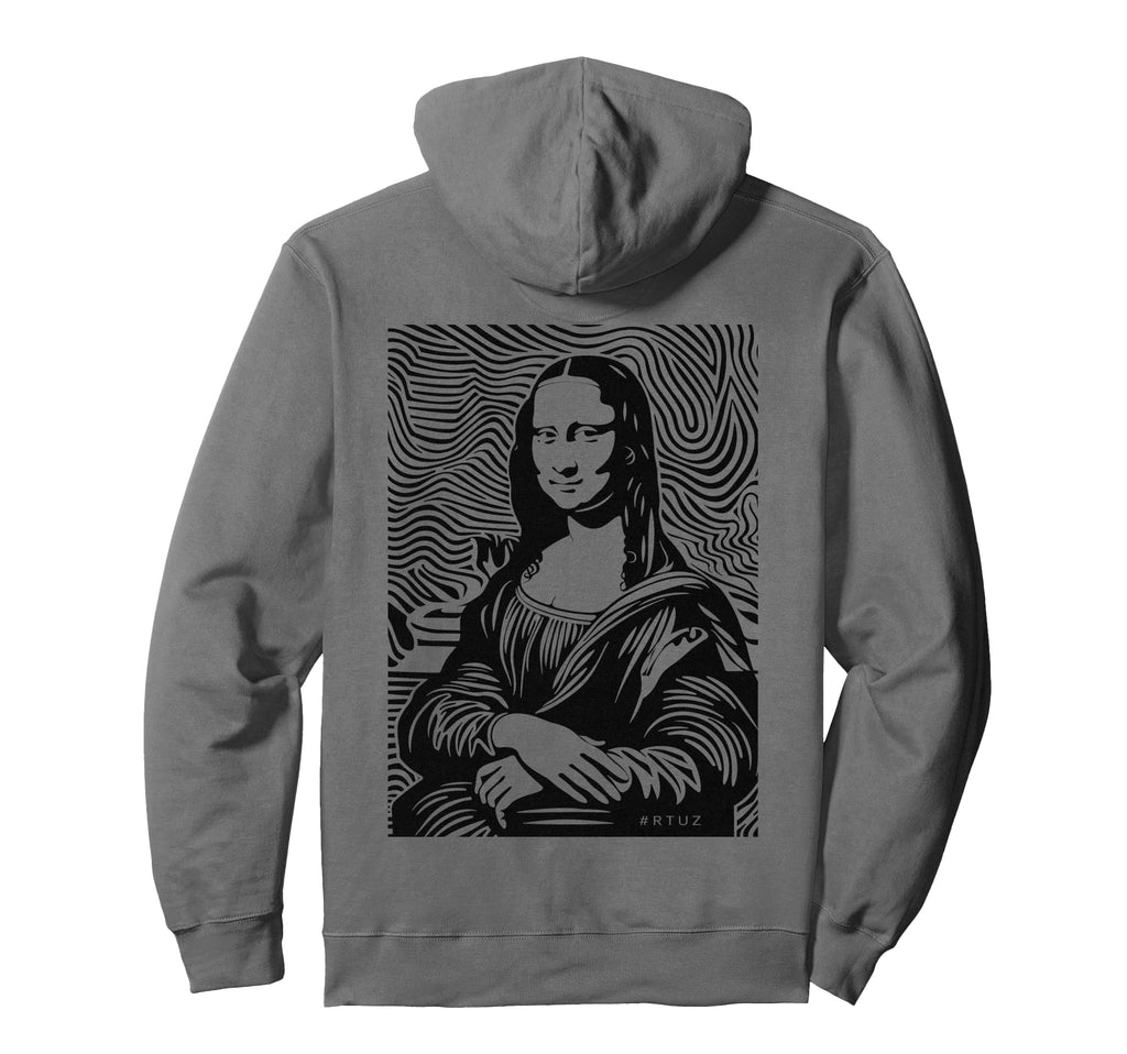 Mona Lisa Art Y2K Back Streetwear Hoodie - Custom Art Print for Adults - T-Shirt, Sweatshirt, Hoodie